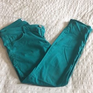 Express cropped Legging Jeans - teal